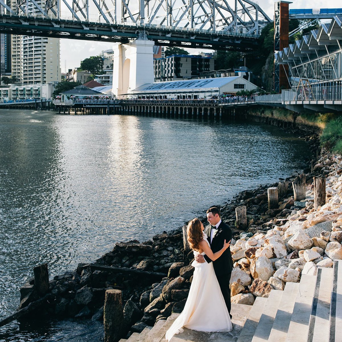 Congratulations to Sarah and Alex – Our first wedding at Howard Smith Wharves!