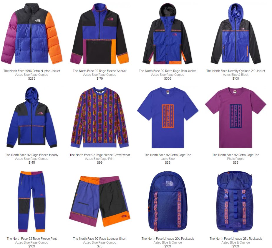 the north face rage collection