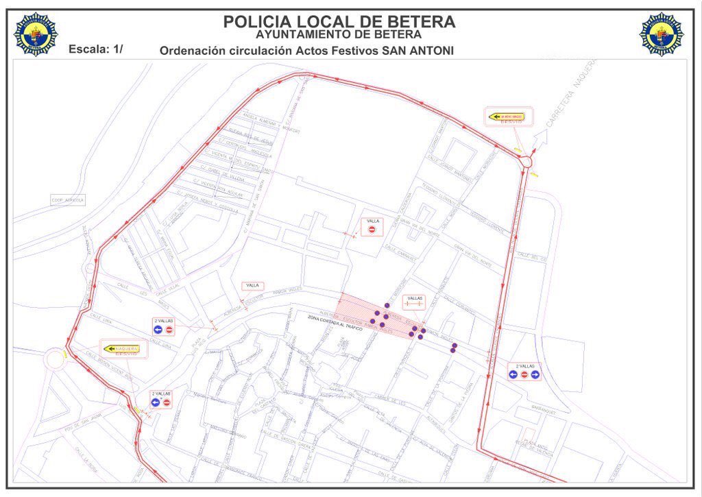 PoliciaBetera's tweet photo. 📅 Diumenge 20. Sant Antoni Benedicció dels Animals
Lloc: Albereda Escultor Ramón Inglés. 
✔️A partir de les 12’30 hores. 
✔️Restricció d’estacionament. 
✔️Talls al trànsit fins a la finalització dels actes. 
🚫⛔️Senyalitzat 👇👇👇 https://t.co/9UB3OuXhyJ