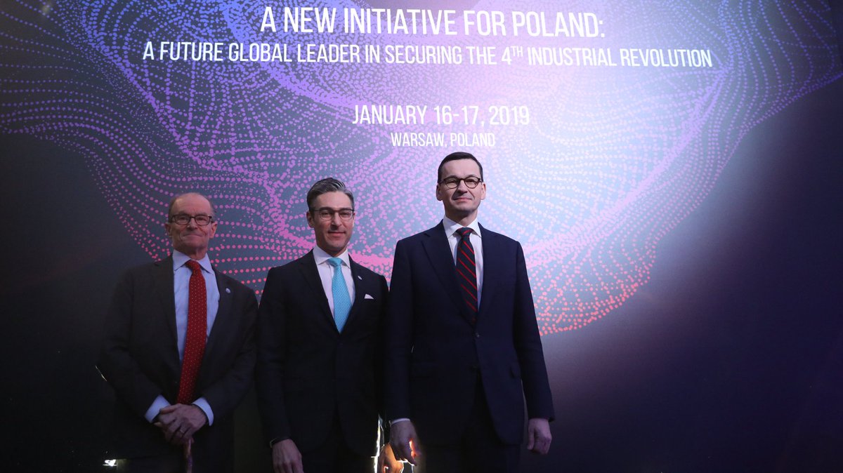 Prime Minister @MorawieckiM participates in "A New Initiative for Poland: A Future Global Leader in Securing the 4th Industrial Revolution" conference in #Warsaw.