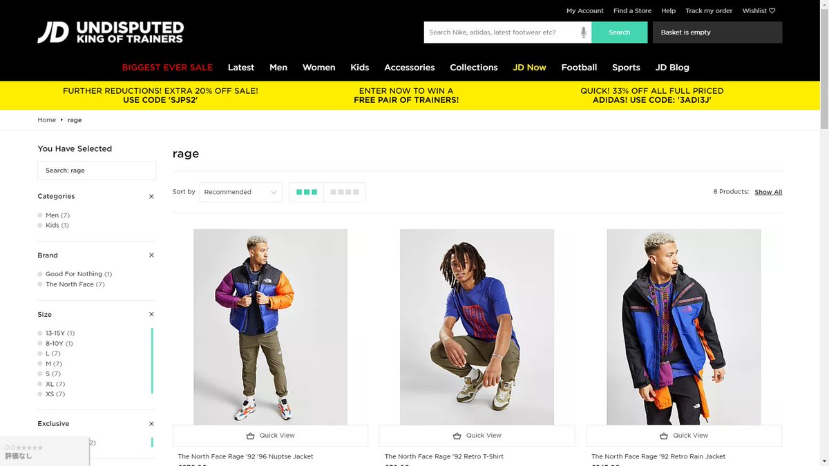 jd sale north face