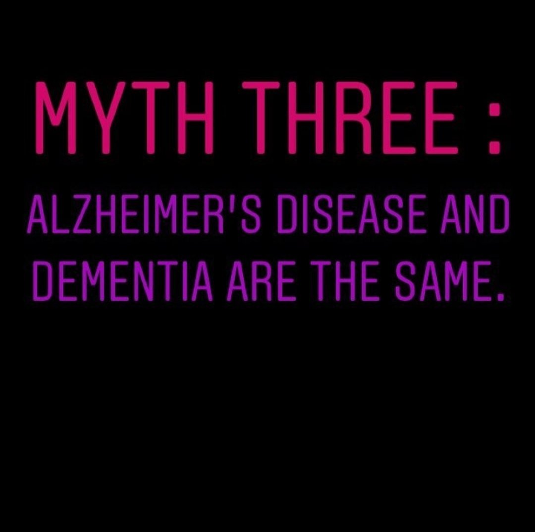 Dementia Myths💜
Dementia is an umbrella term to describe a set of symptoms that occur when brain cells stop working properly. Alzheimers is a type of dementia.
@YSInow
#ysinow #bedementiaaware #dementiaawareness #dementiafacts #dementia #alzheimers #ireland #dementiaawareness