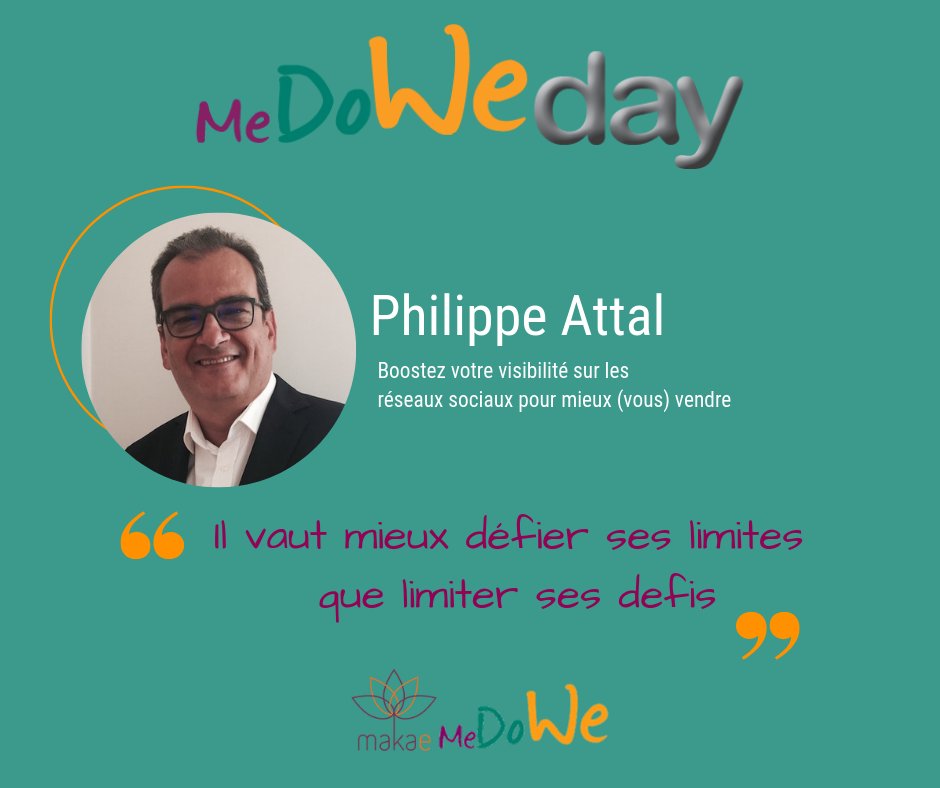 Vos #clients, vos #concurrents sont sur les #reseauxsociaux.
Comment y aller, que faire pour attirer ces #prospects qui vous intéressent.
<a href="/Philippe_Attal/">Philippe Attal</a> nous expliquera comment être remarquable pour être remarqué
RDV le 5/02 pour #MeDoWeDay
👉buff.ly/2D9DNdK  
#freelance