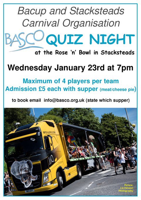We’ve got 24 teams booked on to our fundraising quiz, still plenty of time to book your team in 📝 #fundraising #bacup