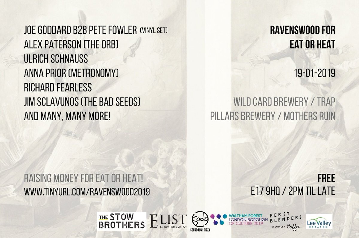 Fab to see <a href="/ByrdOut/">Byrd Out</a> in <a href="/Londonist/">Londonist</a>  this week, featuring their third annual <a href="/EatOrHeat/">Eat or Heat Foodbank</a> #fundraiser!  Come along on Saturday for a day of music across Ravenswood Industrial Estate. It's free, but a donations definitely encouraged. See you there #wfculture19 socsi.in/ufeX1
