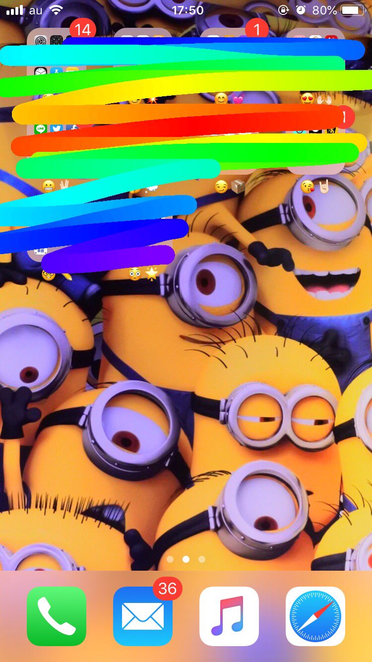Iphone ホーム画面 壁紙 ミニオン