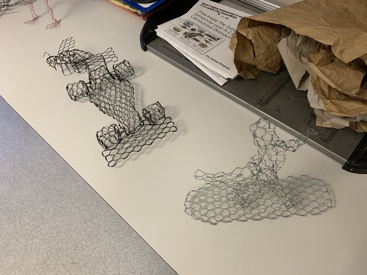 NotreDameCobham's tweet photo. We are delighted & excited to welcome @Wirewill who will be working with years 3-6 creating wire sculptures- flocks of birds & schools of fish! @NotreDame_ART #creativity #art #NDStyle https://t.co/8wnWd0vEdM