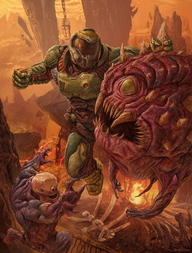 original doom artwork original doom artwork