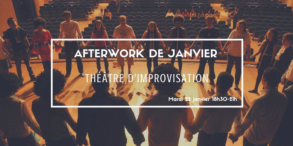 Mardi prochain c’est le moment d’exprimer vos talents - cachés ou connus - d’improvisateurs ! 🎭 On vous attend nombreux pour cet afterwork sur le thème du théatre d'impro ! 
➡️Inscription et réglement en ligne : club-entreprises-merignac.com/actualites/act…
#event #afterwork #cem