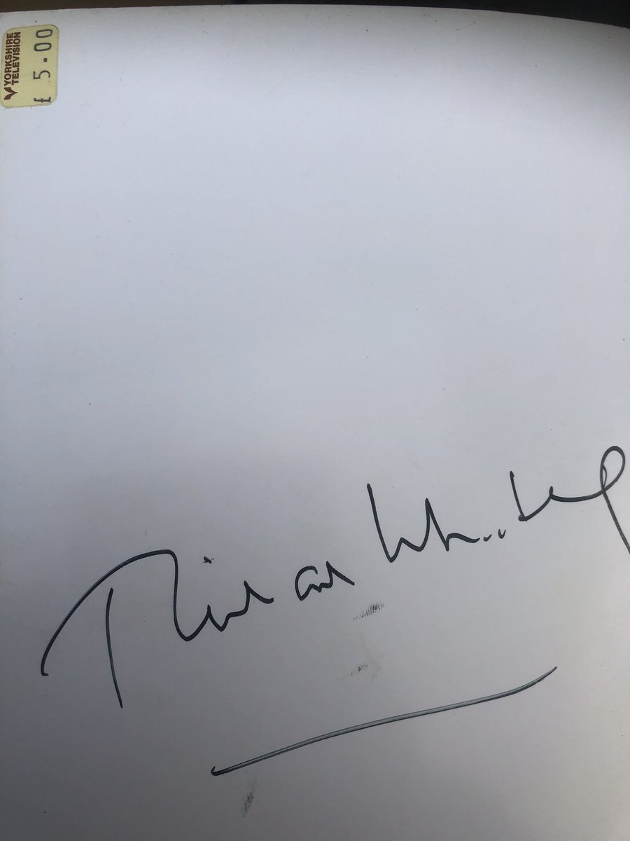 dickievernon's tweet photo. Unearthed this fabulous book on the early years of Tyne Tees, purchased in the YTV shop back in 1998.. and subsequently signed by the late great Richard Whiteley ( intrigued that I bought it at YTV and how I could pick up a good Tyne Tees signal in Sheffield? #TT60 https://t.co/4QjuUmcdOX