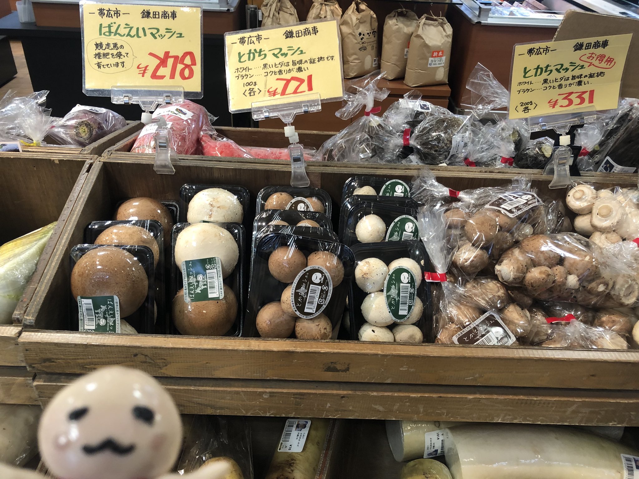 ぶー子 マイルとポイントで旅する 札幌 狸小路 Hugマート 北海道産食材が買えるアンテナショップ 帯広産マッシュルーム 倶知安産 キャベツ 本別産 納豆 ニートちゃんグルメ 北海道に来たくなる写真をあげてく T Co Lnmdqptmpz Twitter