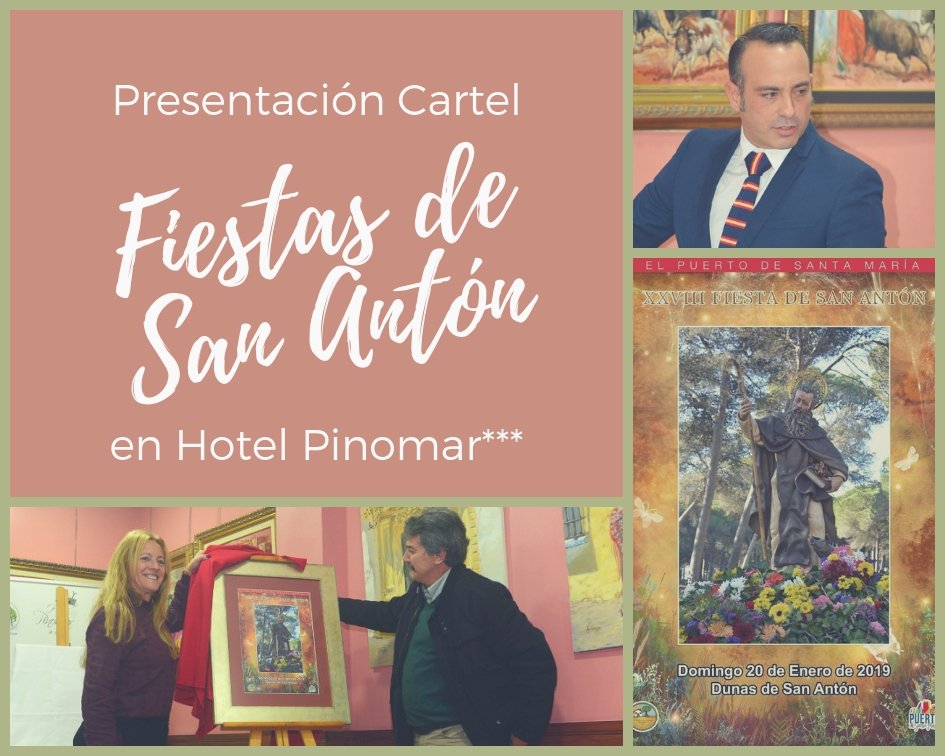 El pasado sábado se presentó en Pinomar el cartel anunciador de las Fiestas de San Antón en El Puerto de Santa María, obra de José Luis Sara.
Jesús Andrades García fue el encargado de exaltar esta fiesta con un precioso pregón. Más información aquí: ow.ly/mBcf30njMH3