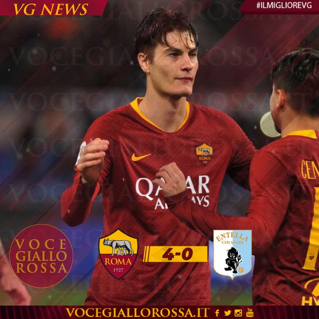 VoceGiallorossa's tweet photo. 🏅 Patrik Schick è #IlMiglioreVG di Roma-Virtus Entella 4-0, votato dai nostri follower attraverso i canali Twitter, Facebook e Instagram di @VoceGiallorossa! 

👏 Grazie a tutti per continuare a votare così numerosi!

#ASRoma #RomaEntella #Schick https://t.co/Iq8Tz63zPV