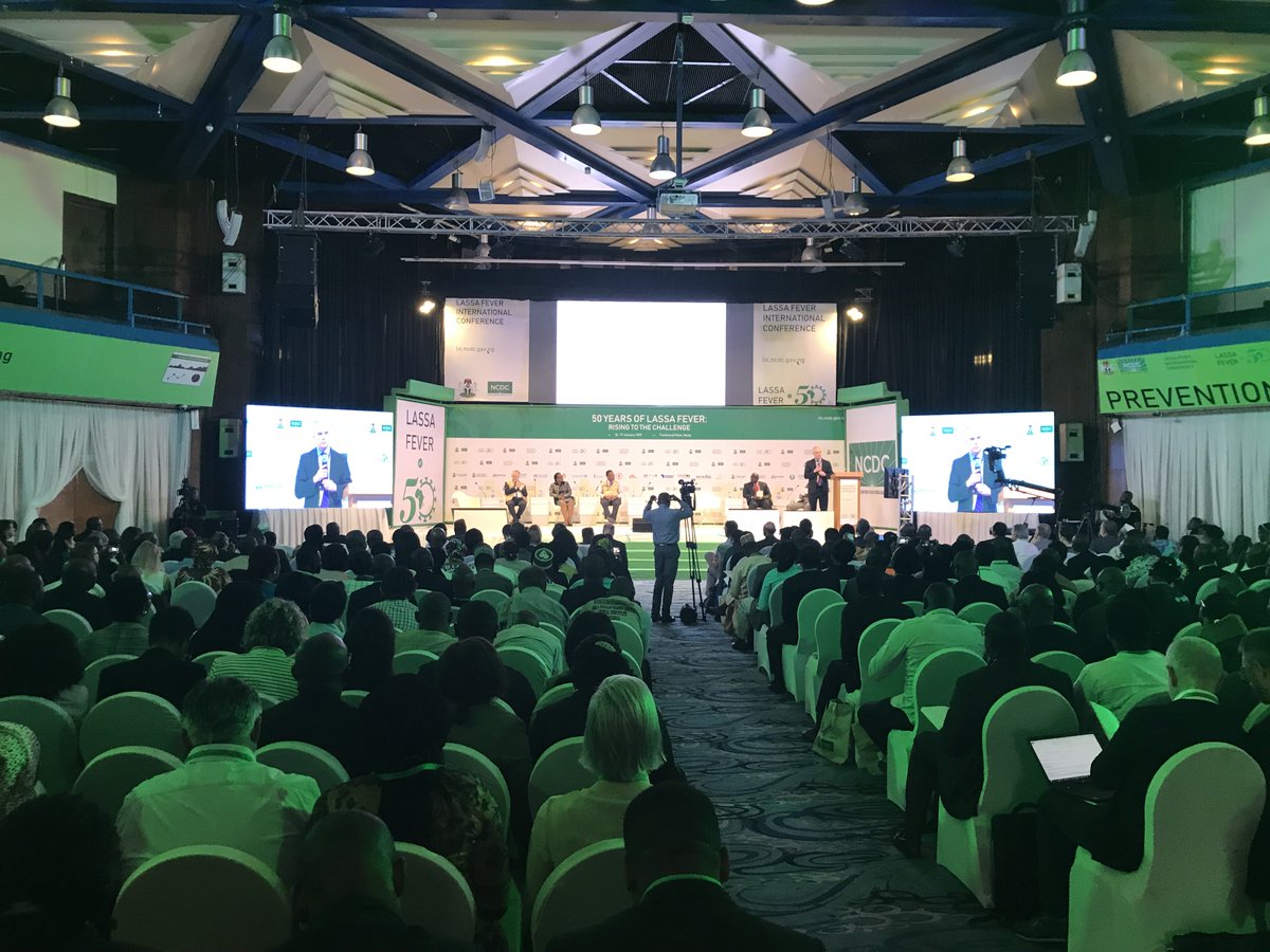 The #LIC2019 conference just kicked off in Abuja, organized by the <a href="/NCDCgov/">NCDC</a>! <a href="/CEPIvaccines/">CEPI</a>  is taking the lead on Lassa vaccines trials, presented in their keynote. Currently in Phase I/II development, very promising and exciting.
