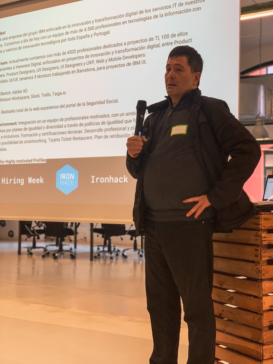 viewnext's tweet photo. ¡Nuestros compañeros de Barcelona estuvieron ayer en el #hiringweekbcn , que organizó @ironhack !
¡Hoy es el turno de Madrid! :)
#talent #uxui #webdev #ironhackbcn https://t.co/jyU74bM7TB