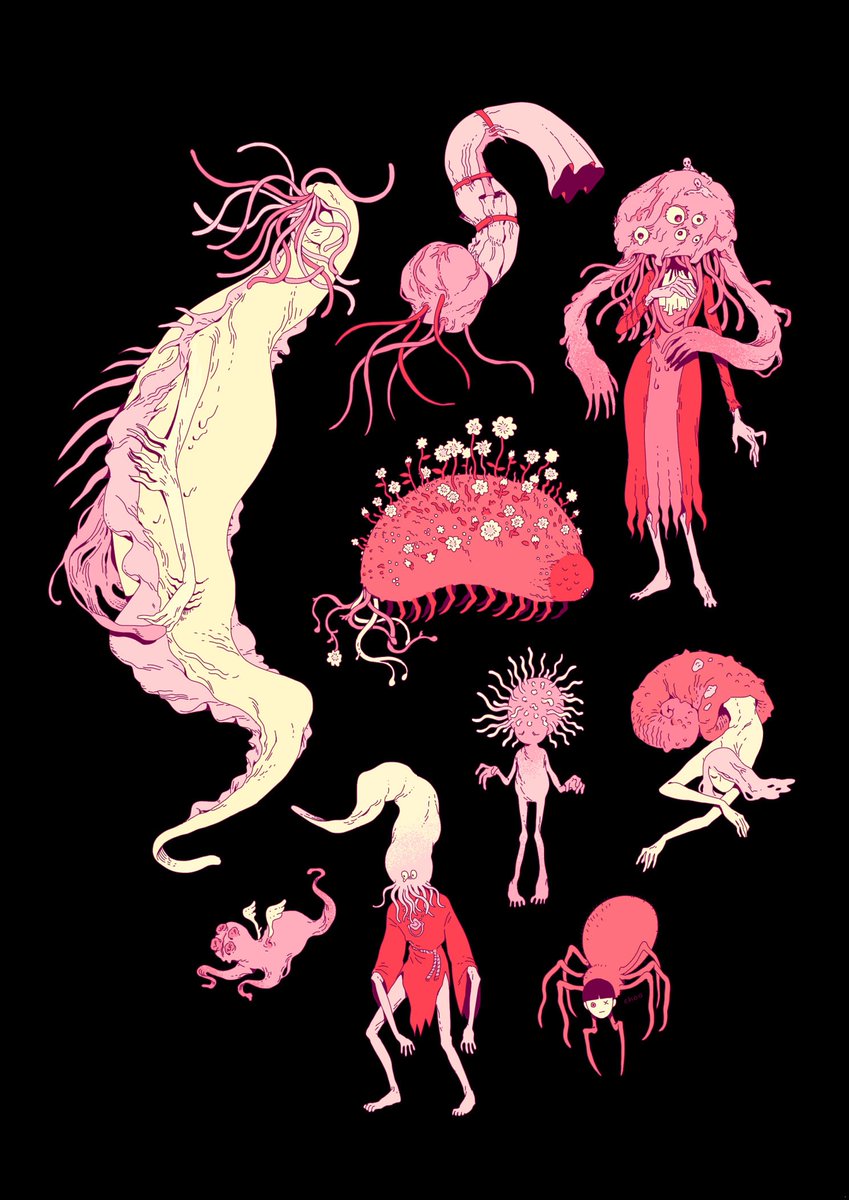 hi #ArtistsofSEA i'm choo, aus based chinese indonesian illustrator, human worm, peddler of soft-core violence 🍑🔪✨