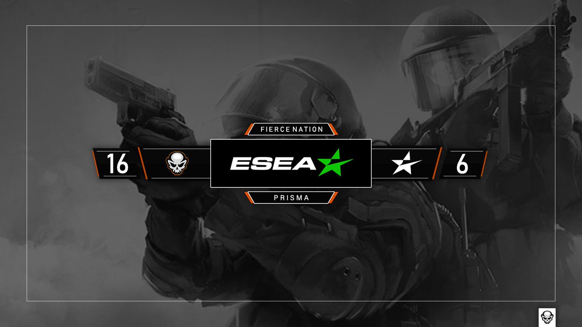 FierceGGs's tweet image. Fierce CS:GO defeat Prisma in their second game of the ESEA Open!

@flashyycsgo 
@foggers_cs 
@frozCSGO 
@pass_cs 
@xfit_csgo 

#CSGO #BeFierce