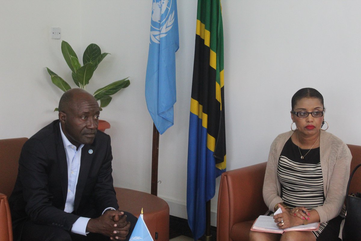 FAOTanzania's tweet photo. Earlier today, @WHO Representative in TZ, Dr.Tigest Katsela, paid a courtesy call at our office &amp;met with FAO Rep @FKafeero &amp; ECTAD team leader Mr.Fasina @fofasina. Fruitful discussions on FAO’s work &amp; areas of current and future collaboration between FAO &amp; WHO were held

#FAOTZ https://t.co/zwtjOYLc2S