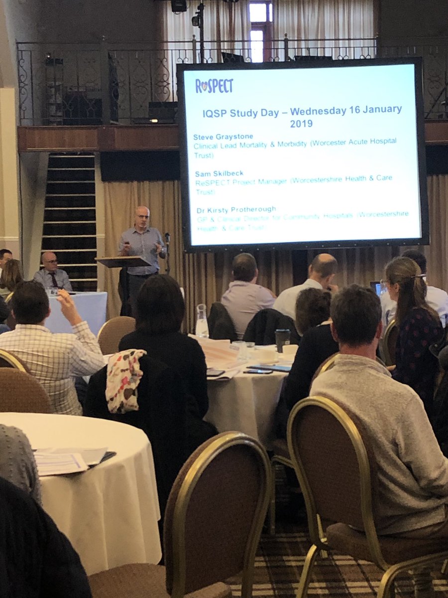 ReSPECT_HW's tweet image. Dr Graystone is kicking us off with an introduction to #ReSPECTprocess @WorcsAcuteICU @WorcsAcuteNHS @WorcsHealthCare @ResusCouncilUK @SamSkilbeck @joannechodgetts @kirstyproth