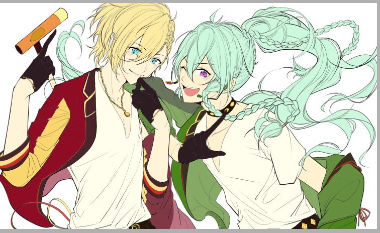 #EnsembleStars I drew the first couple I liked XD!英智与涉涉!! 