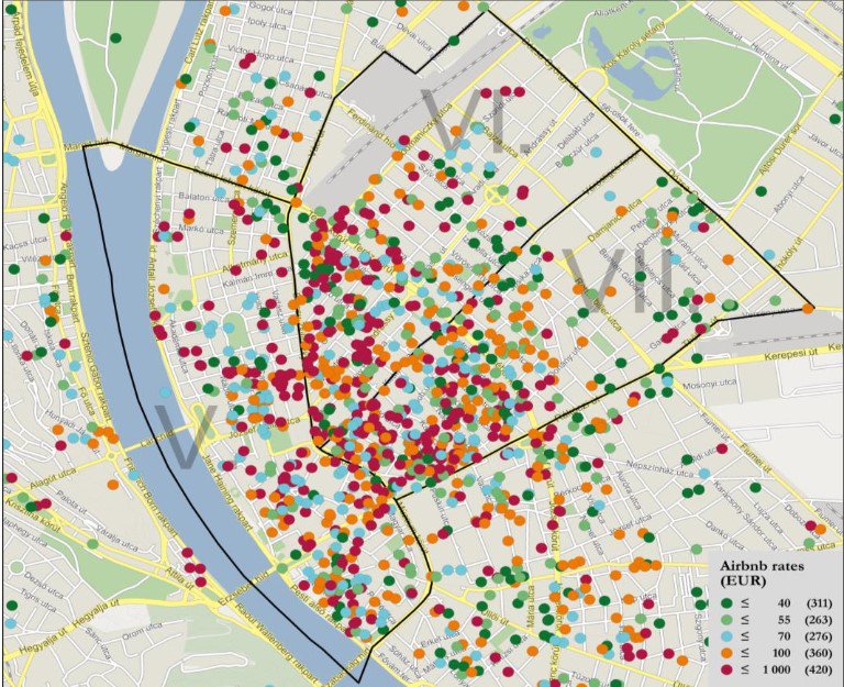 Airbnb supply concentrates in the city center of Budapest.
#Airbnb patterns in #Budapest, #Hungary: a case study from 2016 by L.Boros, G. Dudas, T. Kovalcsik, S. Papp, Gy. Vida in GeoJournal of Tourism and Geosites 
gtg.webhost.uoradea.ro/PDF/GTG-1-2018…