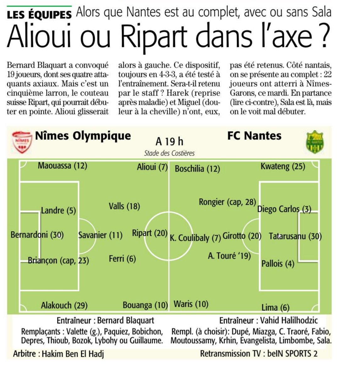 17ème journée de Ligue 1 Conforama : NÎMES OLYMPIQUE - FC NANTES  - Page 2 DxBpV4mWsAAT-P3