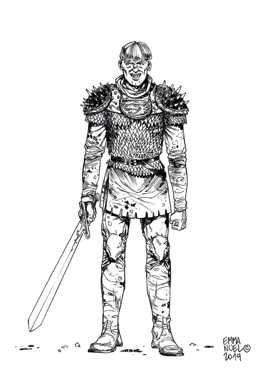 😈 Yurgen the bloodthirsty / 😈 Yurgen le Sanguinaire
Si lo so, non ha l'aria molto intelligente, d'altra parte con il mestiere che fa...
https://lnkd.in/gtaiuGh
mix tradi (Japanese / European pens + #digitalPainting)
#medieval, #NorthernSagas, #Vikings, #Warlord, #Berserk