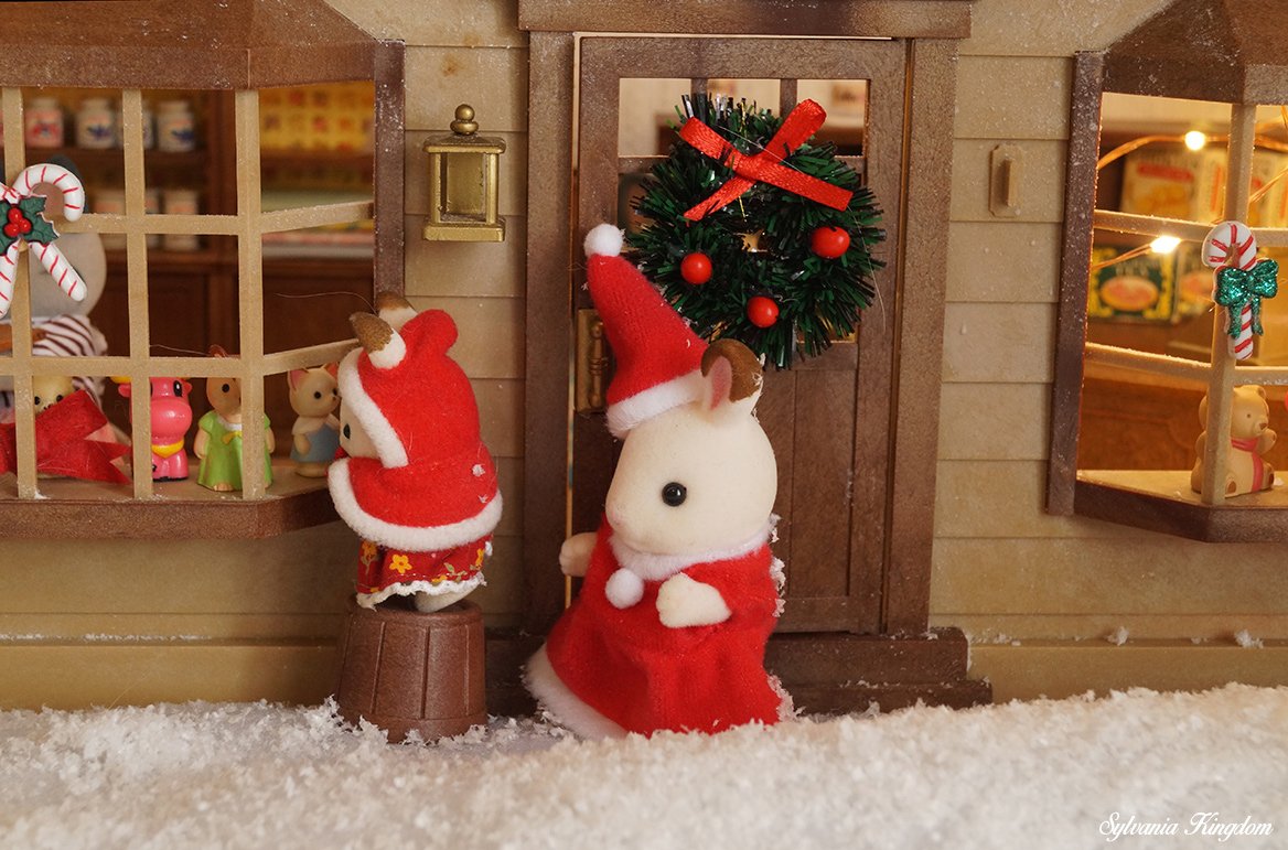 sylvaniakingdom's tweet photo. #sylvanianfamilies #シルバニアファミリー #シルバニア #calicocritters #christmas #dollhouse #sylvanian #winter #diorama #frozenlake #iceskater #iceskating #snow #toys https://t.co/nCSxDc8U1s