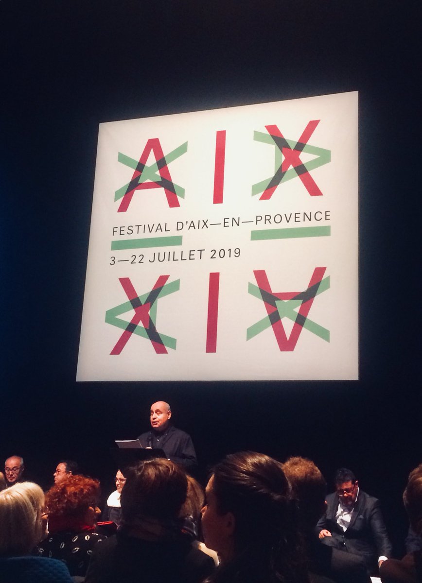 Lancement de la nvelle saison du @Festival_dAix par #PierreAudi, avec une nouvelle  identité visuelle #festivaldaix2019