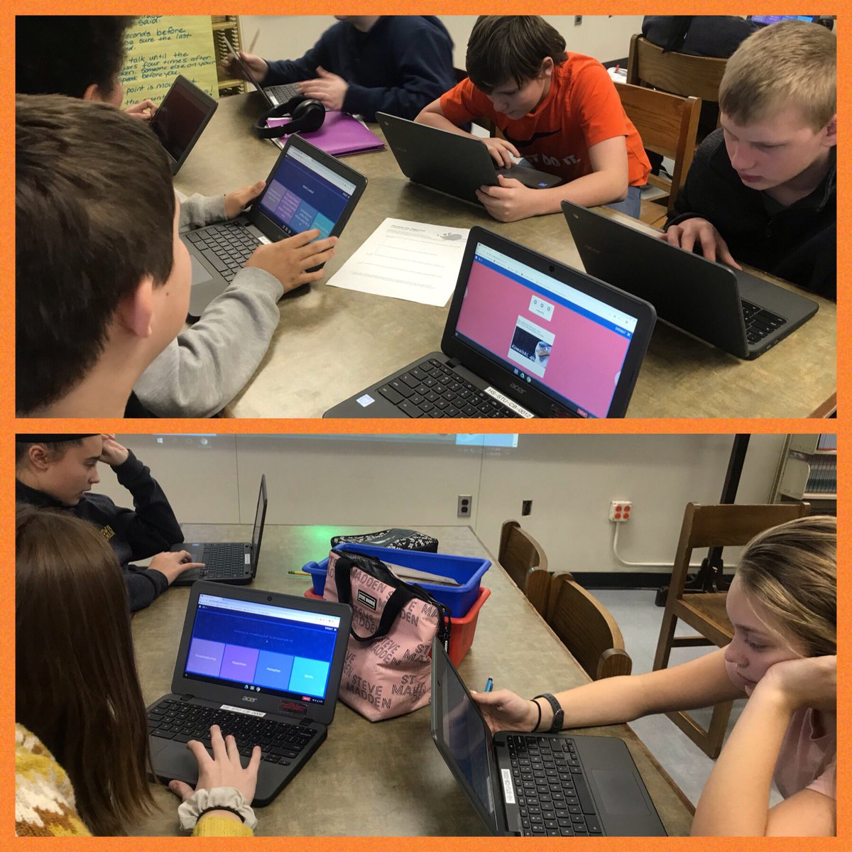 jerseycowmom's tweet image. 8th grade ELA students engaged with Quizizz.   What a fun way to formatively assess each student!   #gtownway  #datadriveninstruction  #instantdata