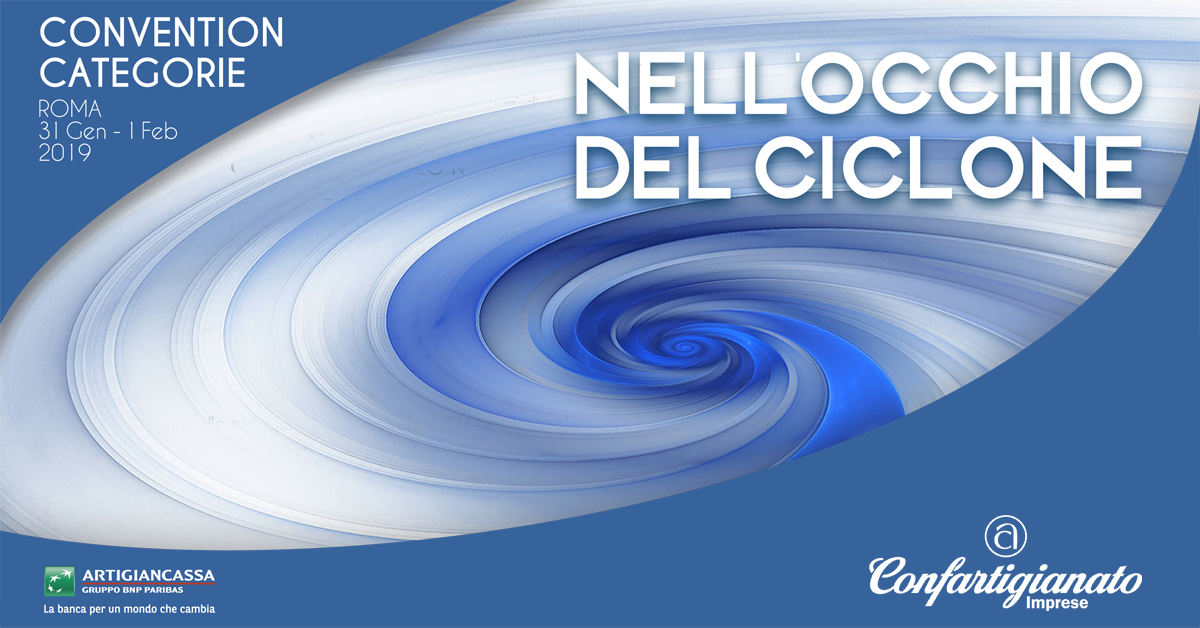 #SavetheDate: "Nell'occhio del ciclone", Convention #Categorie19 #Confartigianato, #31gen - #1feb, #Roma. 
Due i temi principali dei lavori: rapporto tra #local e #global e apertura #mercati nazionali e comunitari: facebook.com/events/2273269…
Non mancate!