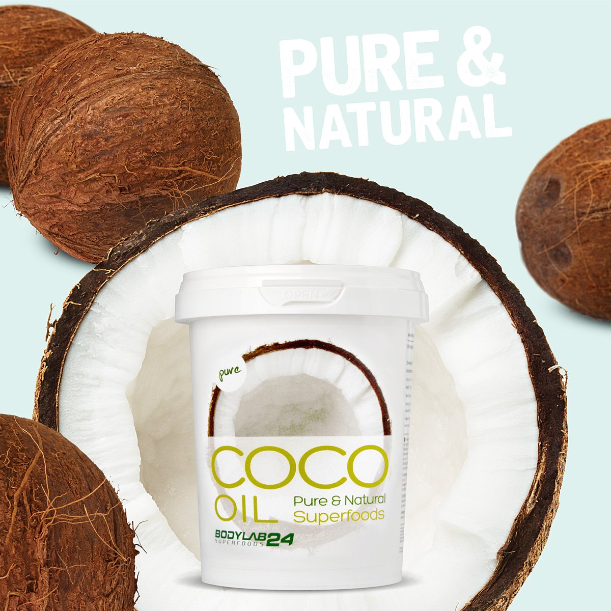 bodylab24's tweet photo. Premium Kokosöl zum Braten, Kochen und Backen. Ob Spitzenköche oder  Fitnessgurus - gesundheitsfördernde Eigenschaften machen dieses Produkt  so beliebt. Hier Shoppen: https://t.co/3XBy2HfL49 https://t.co/xHzDrjX9cH