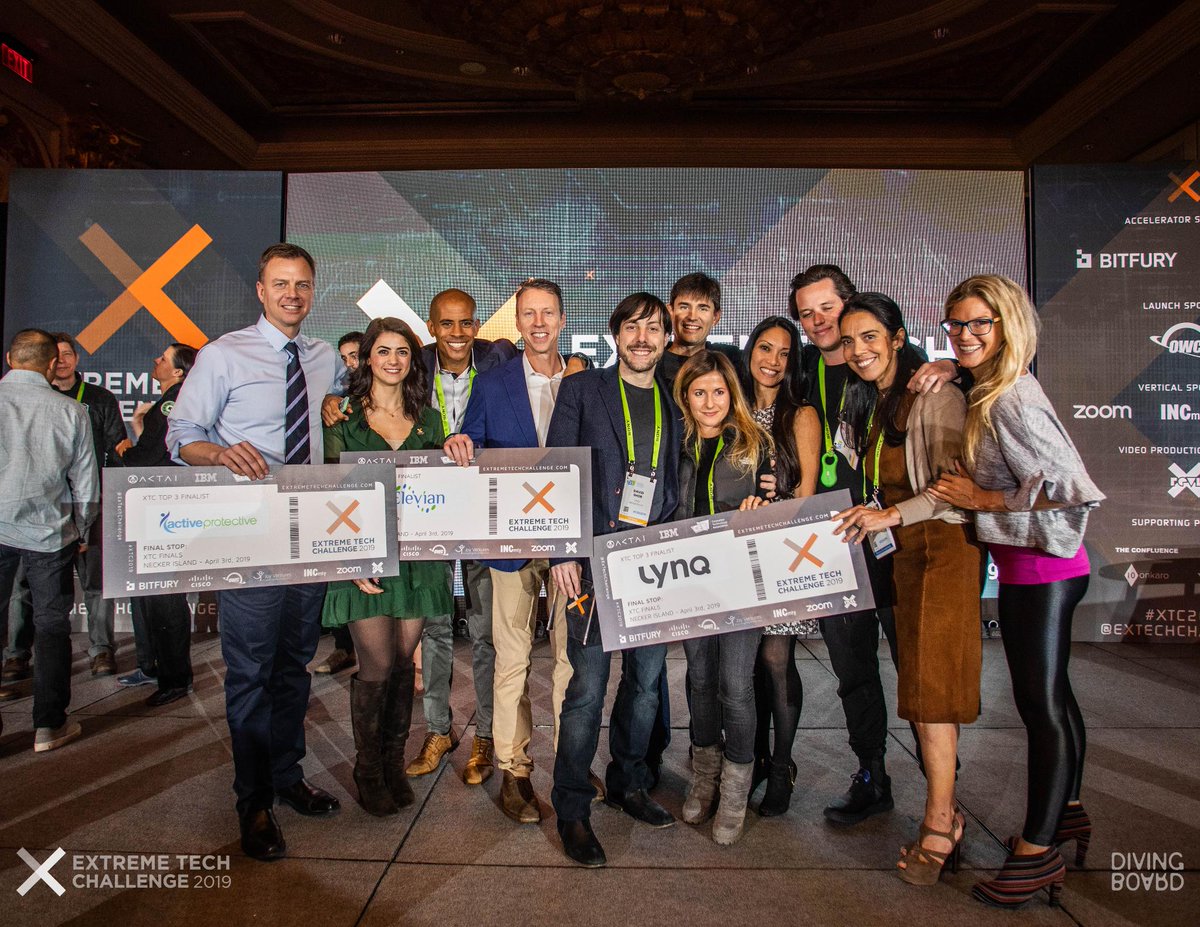 Congratulations to the top 3 finalists in the <a href="/ExTechChallenge/">ExtremeTechChallenge</a> that were named at #CES2019 - @ActivProtectiv <a href="/ElevianInc/">Elevian, Inc.</a> &amp; <a href="/lynq_me/">LynQ Technologies, Inc.</a>. Good luck pitching to <a href="/richardbranson/">Richard Branson</a> on Necker Island in April!