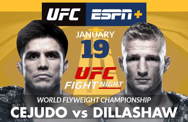 ESPN_Ardi's tweet photo. Check out the great @ESPN and #ESPN+ coverage plan leading up to and including the @HenryCejudo @TJDillashaw  Superfight #UFCBrooklyn  https://t.co/iSbbizoG1y👊 https://t.co/9say1ARWV1