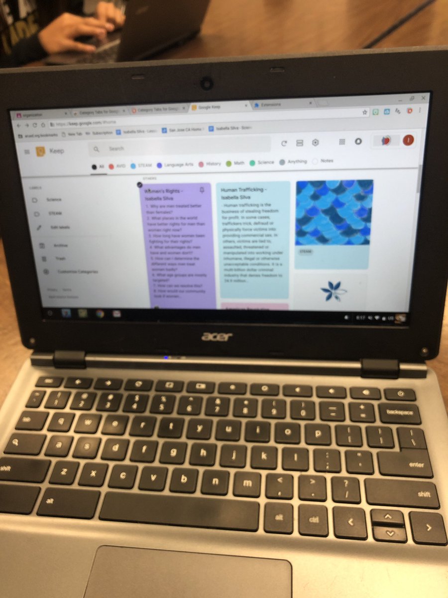 buSTEAMante's tweet photo. New year new us! Organizing our google keep @ocalasteam #avid2k19 #ThisIsAVID #collegeready https://t.co/B33MMwJ0QD