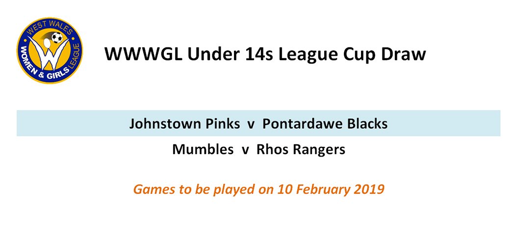 The date for the WWWGL Under 14s League Cup Semi-Finals has now been scheduled 🗓️