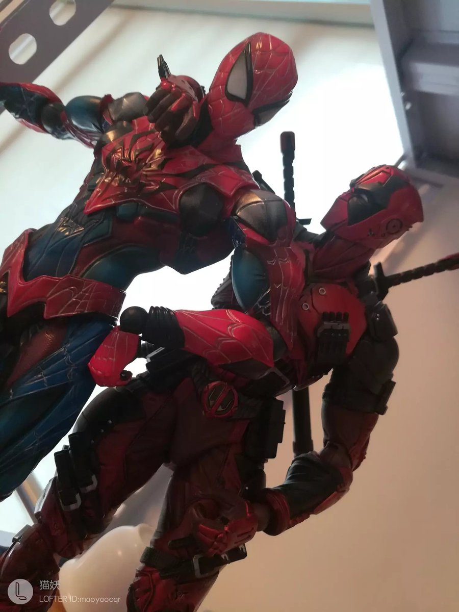 DPSPcat's tweet photo. #デプスパ #スパイダーマン #デットプール #spidepool 今天份的照片~ https://t.co/fVfUjMnmzl