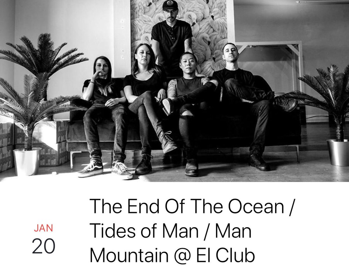 ICYMI we are playing with our friends <a href="/endoftheocean/">The End Of The Ocean</a> and <a href="/TidesOfMan/">TidesOfMan</a> this Sunday at <a href="/elclubdetroit/">El Club Detroit</a>. Come hang out for a solid night of #postrock as The End of the Ocean celebrates their new album “-aire”! Hope to see you there!
Event: facebook.com/events/5061552…