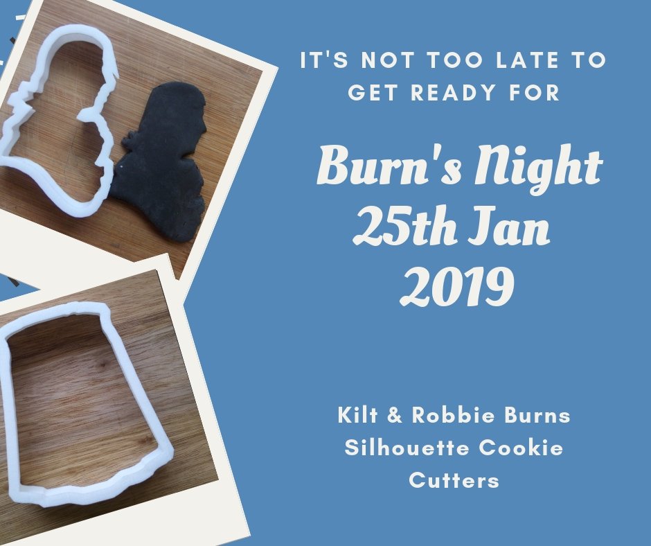 seddevelopments's tweet image. Don't forget #burnsnight 25th Jan. If you fancy dipping Robbie Burns in to your wee dram, then check out our #robbieburns cookie cutter. bit.ly/2SUxDDN