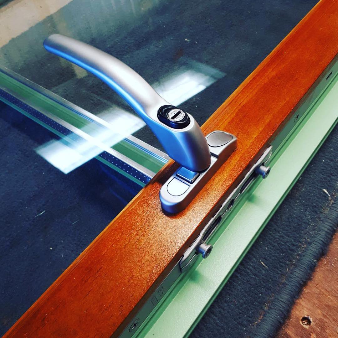 High security, high performance #windows made from #Accoya wood with 2 tone factory paint finish. Manufactured by #TaylorsJoinery