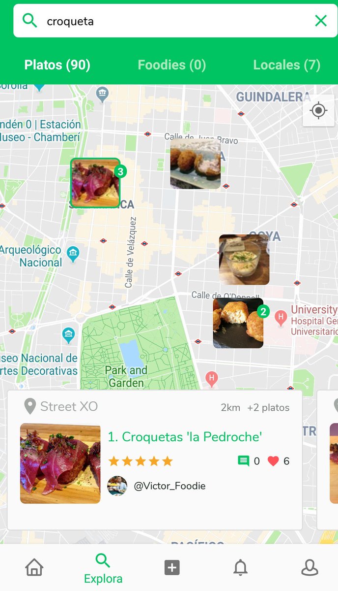 gofoodieapp's tweet photo. ¡Feliz día de la croqueta! 🎉 Aprovecha nuestro mapa foodie para disfrutar de las mejores croquetas cerca de ti ♥️🤤 #DIAINTERNACIONALDELACROQUETA #gofoodie https://t.co/u5AfK9vbxR https://t.co/FAeeqT3ZJY