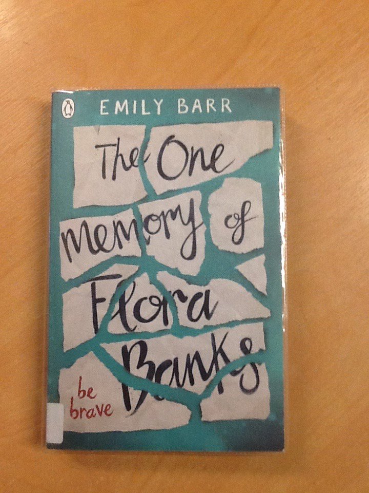 BroughtonLRC's tweet photo. Our book of the week is the wonderful 'The One Memory of Flora Banks' by Emily Barr @emily_barr https://t.co/povByNnfFf