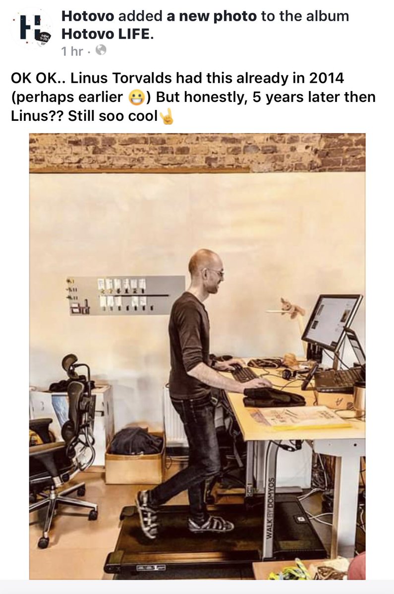 OK OK.. Linus Torvalds had this already in 2014 (perhaps earlier 😀) But honestly, 5 years later then Linus?? Still soo cool🤘 #fitnessgoal2019 #teamoftheyear