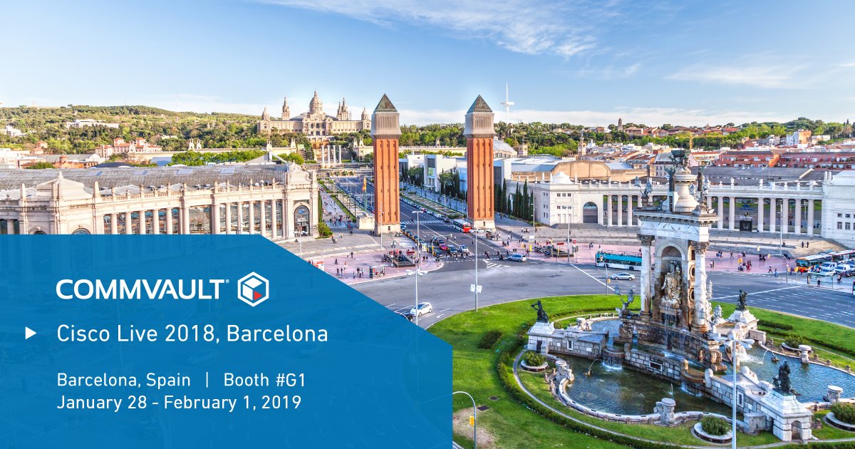 Commvault's tweet photo. #CLEUR is the perfect place to find out more about our new #IntelliSnap integration with @ciscoDC #HyperFlex - make sure you book a meeting &amp; see you at booth G1 https://t.co/q1v6cJrkD5 https://t.co/1Vm3WIlpZc