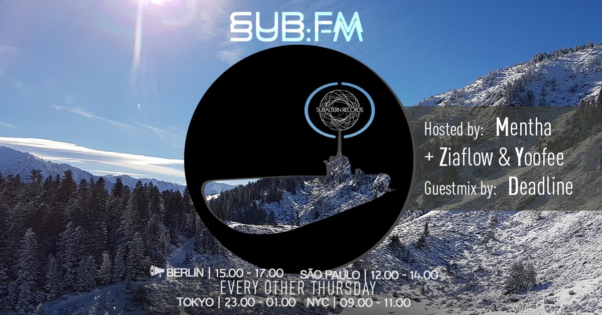 MenthaMTD's tweet photo. Yes yes, @SubalternRec Radio is back on @SubFM tomorrow 17th Jan 2-4PM UK, 1st episode of 2019 and 5th anniversary on air! 

The past 5 years have been an incredible ride, met many great people through the show and am excited on what the next 5 will bring, big up to you! 🎶🔊💚🎵 https://t.co/Y4WpGi8ohh