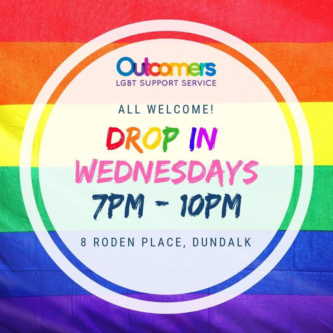 Our Wednesday night drop in is back open tonight. Don't forget to call in for a chat if you're free 😊🏳️‍🌈
#dundalk #LouthChat #Louth #LGBTQ #LGBT #Pride