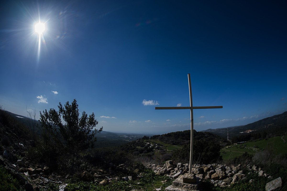 catholicEW's tweet photo. #picturesoftheday Bishops meet displaced villagers of #Iqrit illegally demolished by Israeli Army #hlc19 https://t.co/SdBkNYg7OY