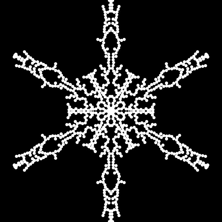 nanooooh1998's tweet image. various shapes of snowflake1 #generateart #processing #codingtrain