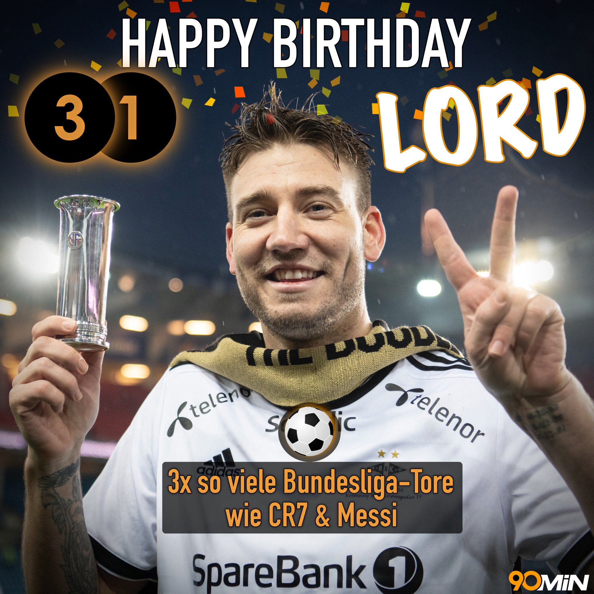 Nicklas feiert heute seinen 31. Geburtstag Happy Birthday, Lord  