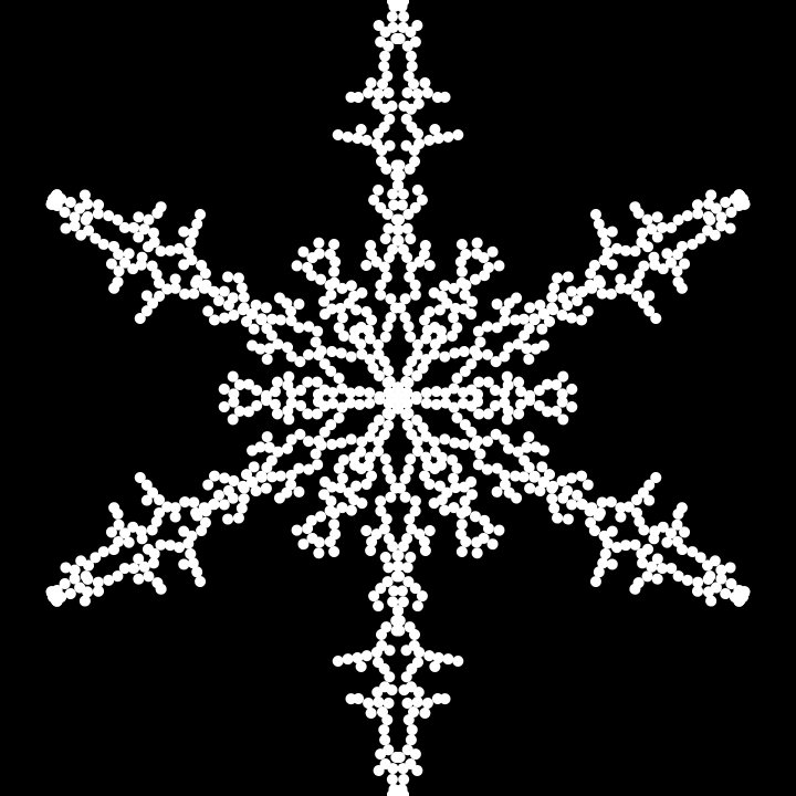 nanooooh1998's tweet image. various shapes of snowflake2 #generateart #processing #codingtrain